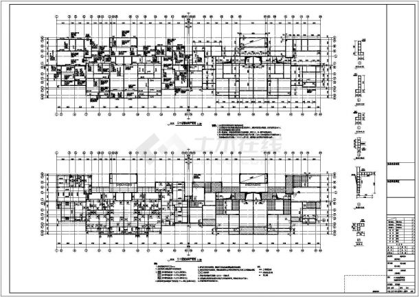 某30层剪力墙结构高层住宅楼结构cad设计施工图-图二