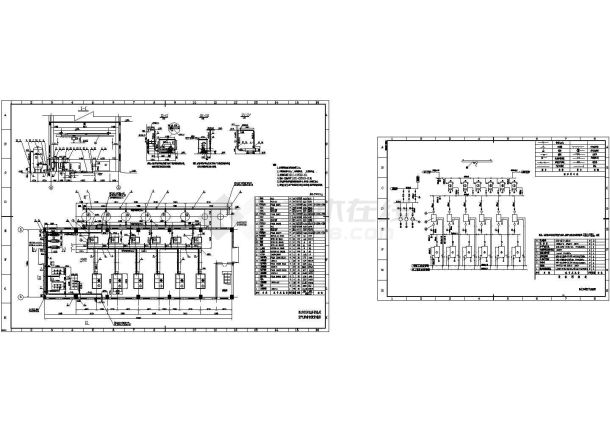 压缩机房系统及布置详图cad图-图一