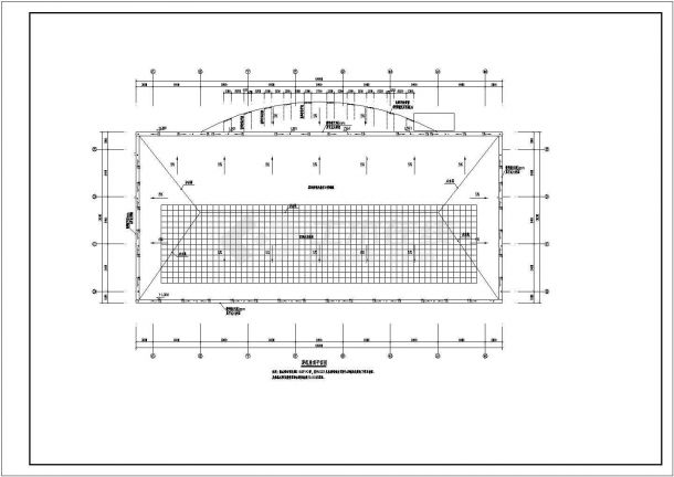 某车站钢结构屋盖建筑结构施工图-图一