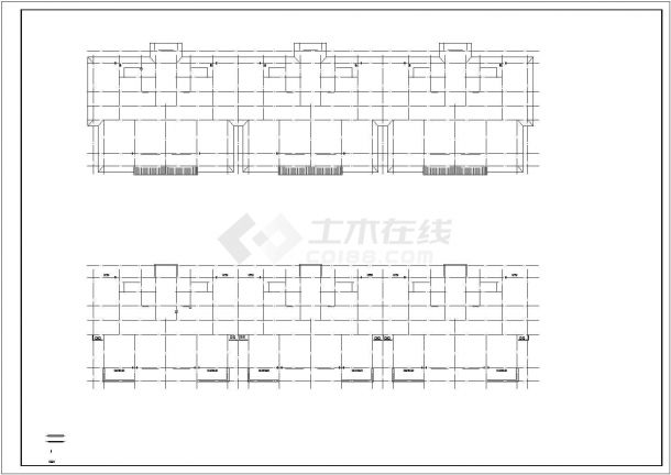 某商业街6层住宅楼全套建筑图-图二