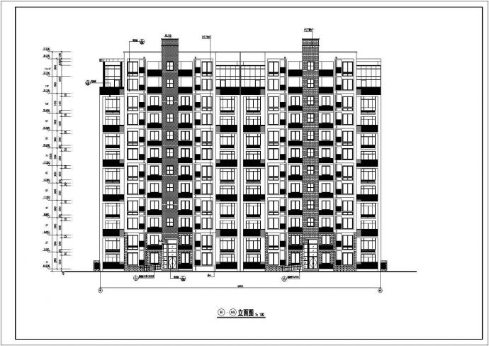 某11层高层住宅建筑设计平立剖cad图纸_图1