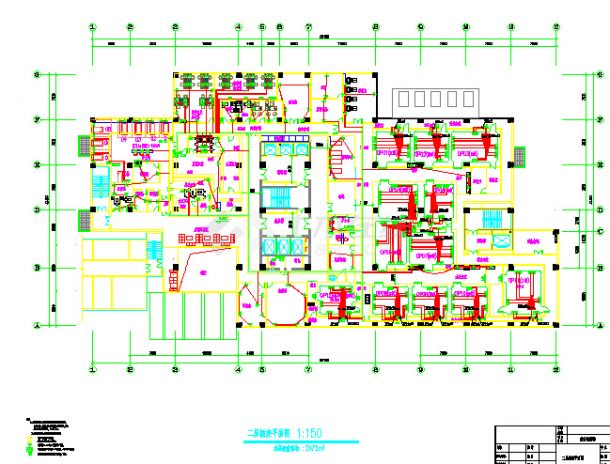 现代医院综合病房楼电气系统设计施工图（标注齐全）-图二