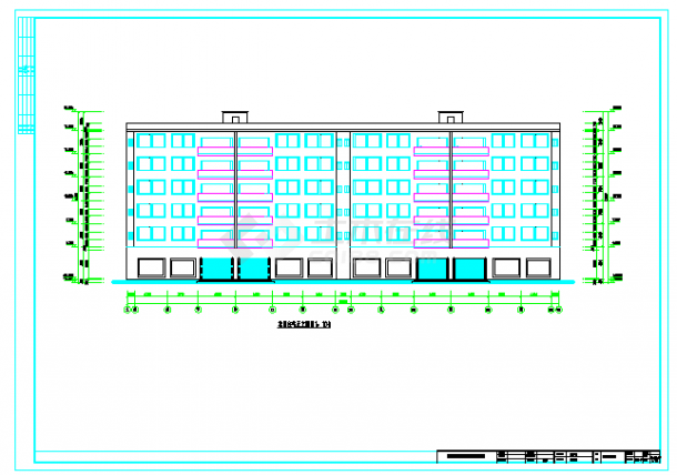 【6层】4630平商住楼建筑设计cad图纸（含设计说明）-图一