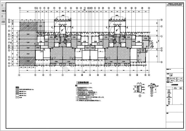 18层剪力墙结构高层住宅楼地上部分结构cad施工图-图一