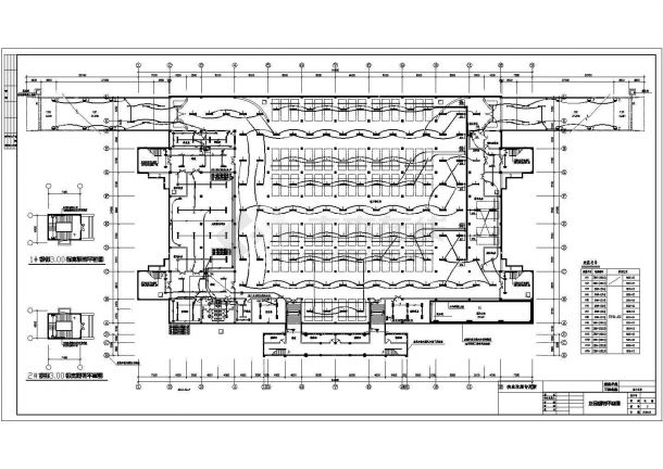 4000多平方米地下车库电气设计cad施工布置方案图(框剪结构)-图二