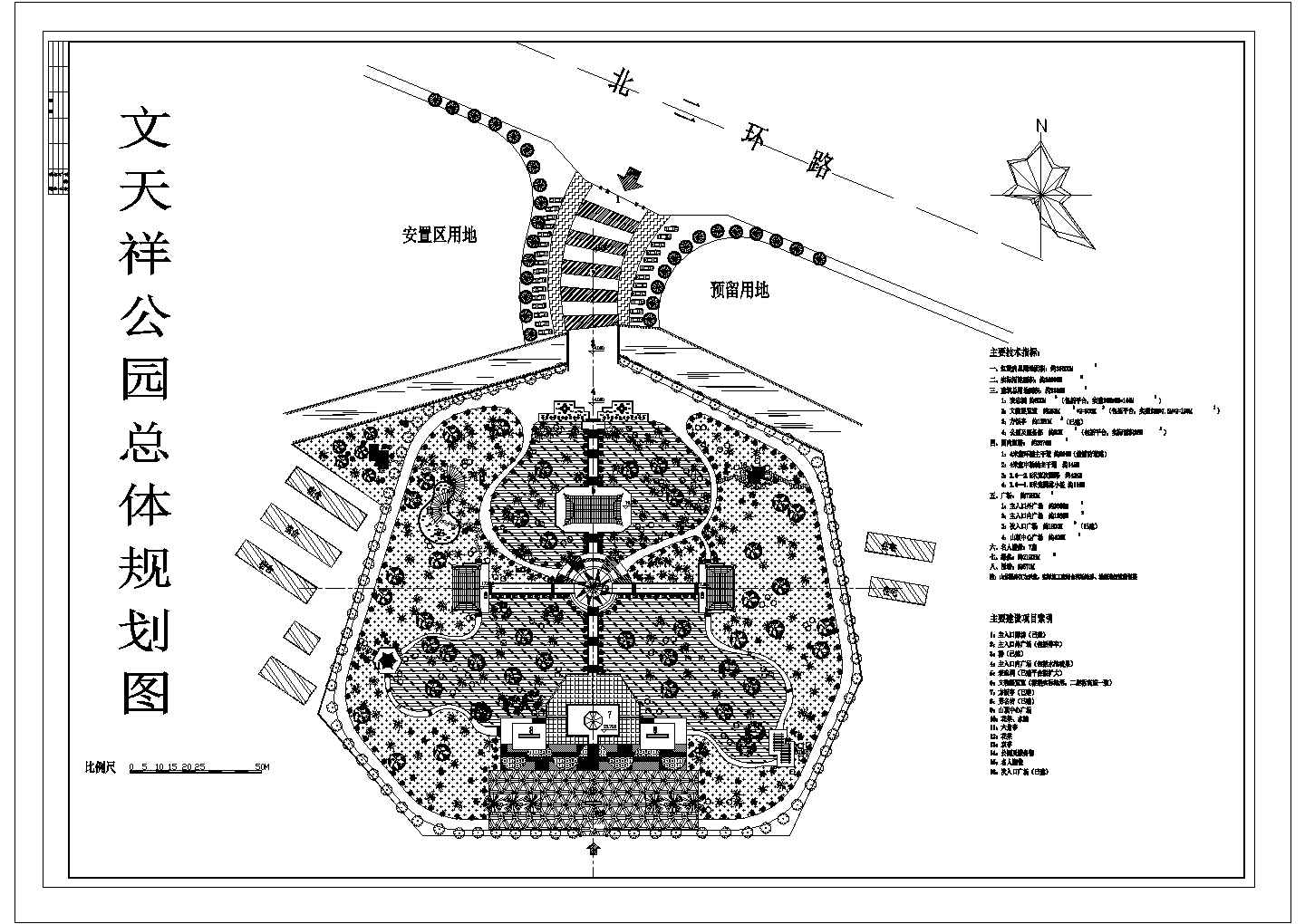 公园总体规划图，总用地面积