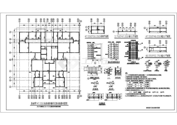 某地高层配筋砌体剪力墙结构整套施工图-图二