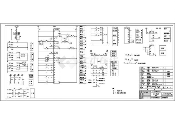 某地区6kv变电站二次线CAD设计图纸-图一
