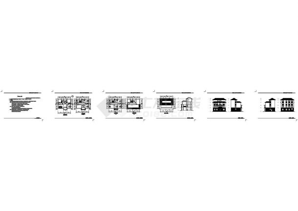 多层别墅13.10&10.80米建筑设计施工图-图一