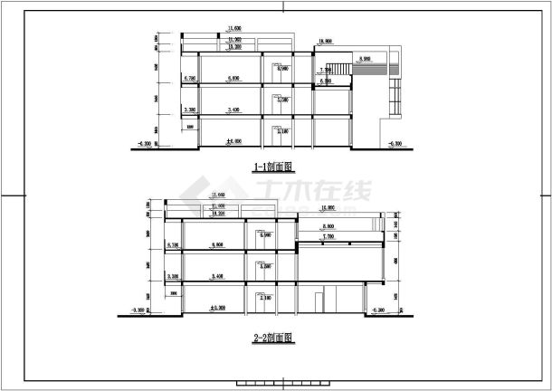 某地四层单栋住宅建筑设计施工方案-图二