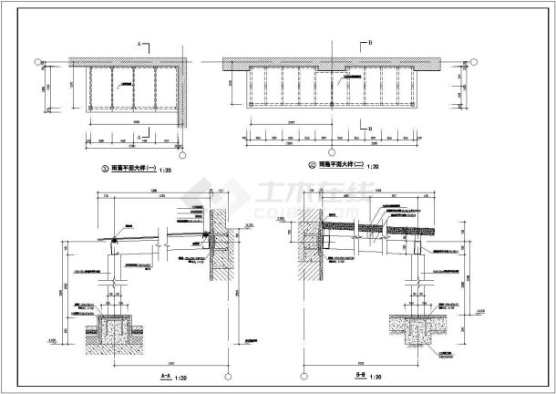 带架空层双拼漂亮三层自建房屋详细建筑设计图-图二