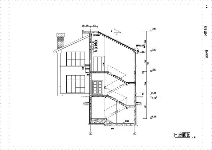 小巧二层高档自建别墅详细建筑设计图_图1