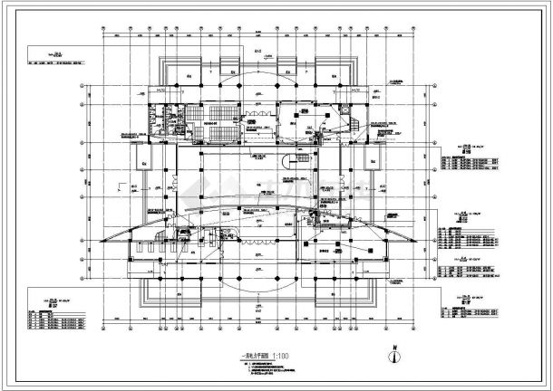 某地区学校建筑电气设计施工CAD图-图一