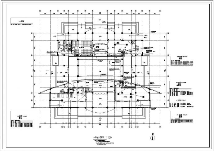某地区学校建筑电气设计施工CAD图_图1