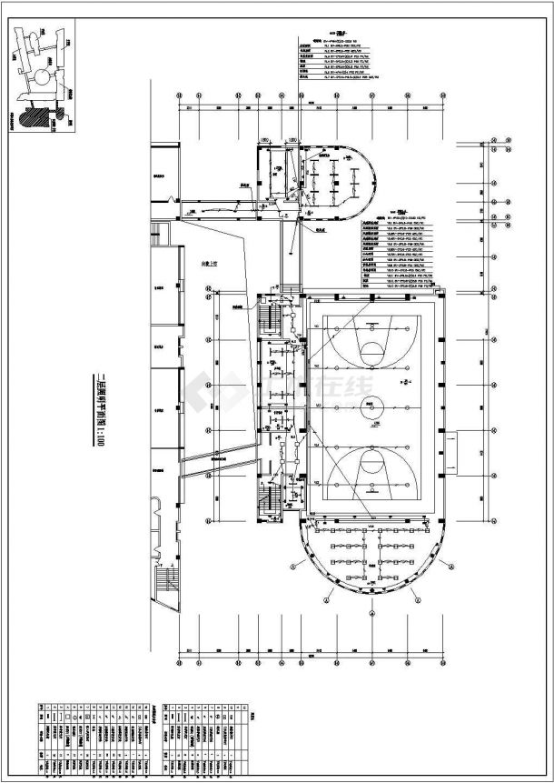 某地区学校食堂电气设计施工CAD图-图二