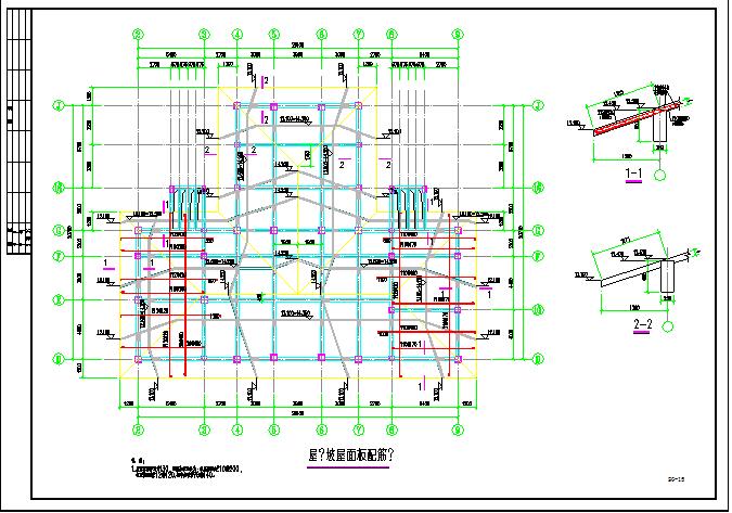 一套完整的会所建筑结构设计图纸（标注详细）_图1