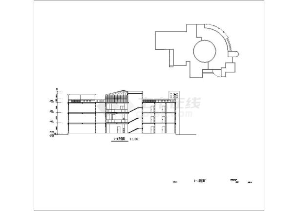 某地三层幼儿园建筑设计规划方案图-图一