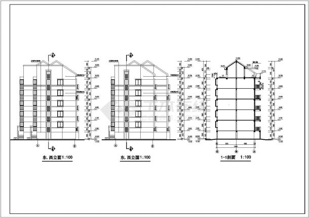 【5层】砖混结构住宅楼建筑设计图纸（含设计说明）-底层储藏室-图二
