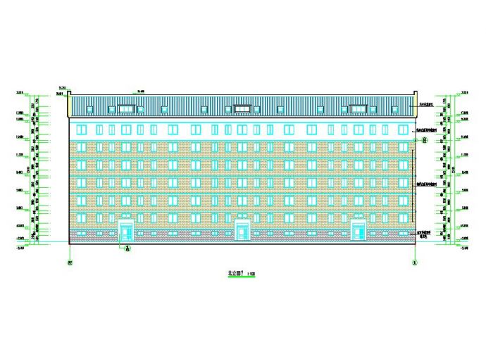 最新的7层框架坡屋顶住宅楼施工图（比较详细的）_图1