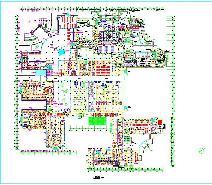 小型简单的医院建筑平面CAD布置图_图1