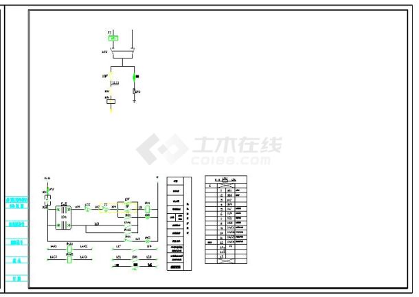 经典常用电气控制回路原理图cad图纸-图二