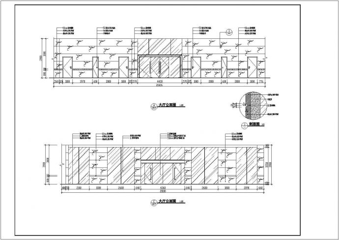 大型医院工装建筑施工cad设计图纸（完整版）_图1