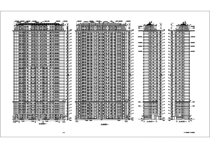 某二十九层住宅楼高层建筑cad设计施工图_图1