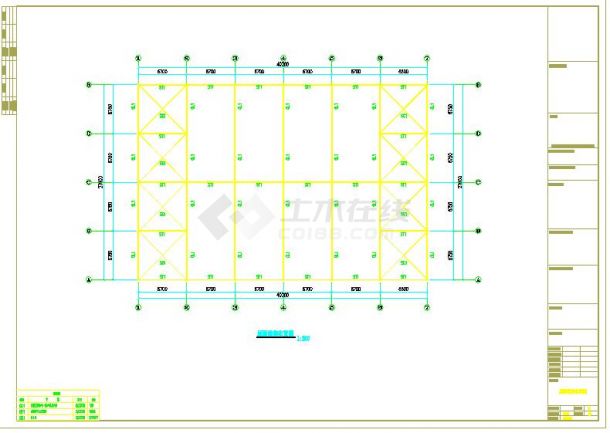 最新的东升石材钢结构展厅工程图（完整版）-图二