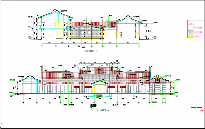某二层框架结构宾馆建筑cad设计施工图_图1