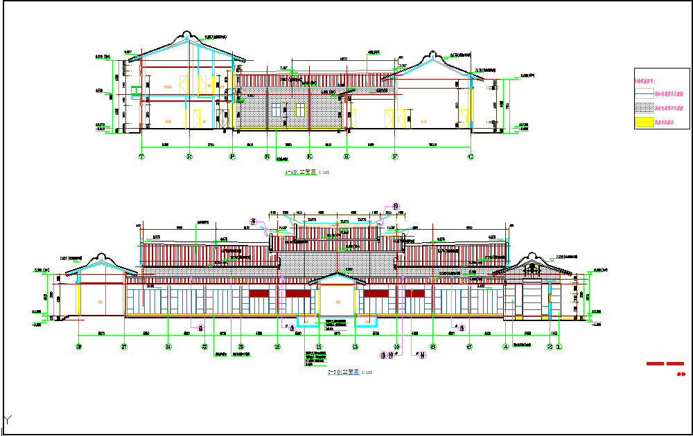 某二层框架结构宾馆建筑cad设计施工图