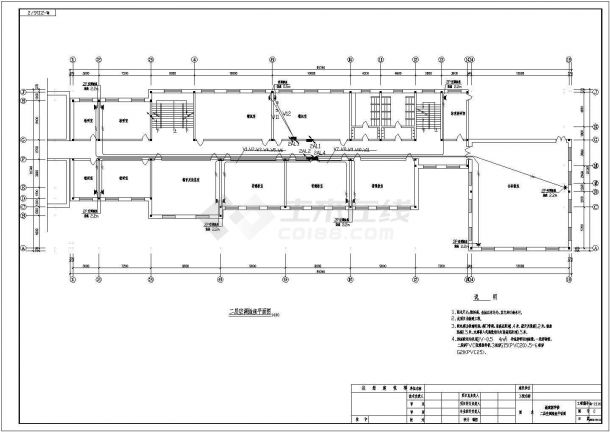 某地区新建教学楼电气设计CAD施工图-图二