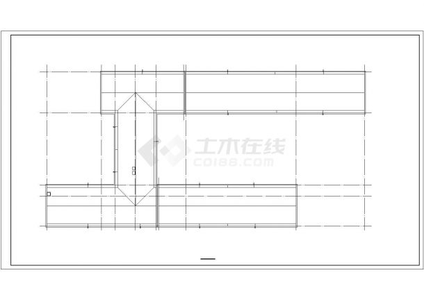 县高中教学楼建筑设计施工方案图纸-图二