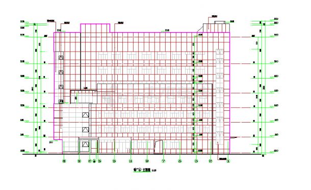 某高层医院七层急诊楼改造建筑cad施工图-图二