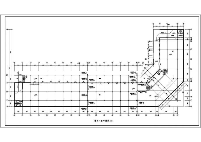 某地区商业大厦楼建筑设计CAD图_图1