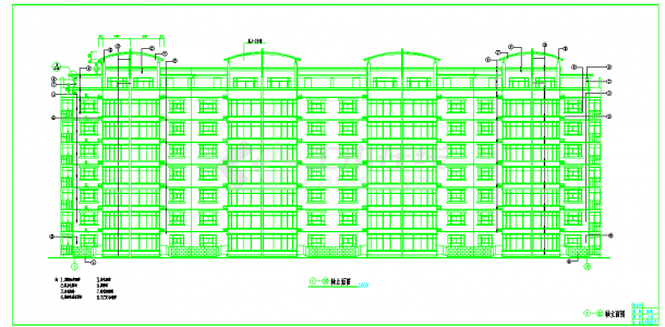 【钢筋混凝土异形柱框架结构】八层住宅楼建筑设计图纸（含设计说明）-图一