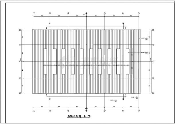 30m长跨厂房建筑全套结构CAD设计图纸-图二