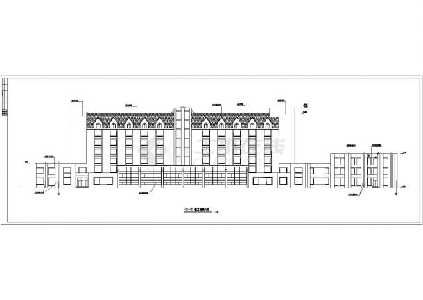 某地区宾馆建筑设计施工CAD图（全套）-图二