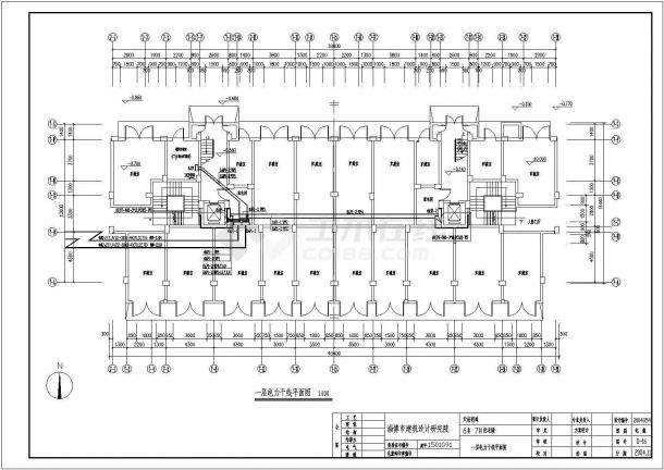 某商业大厦建筑电气施工CAD平面图-图一