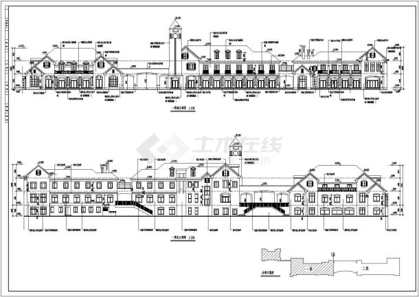 某地区商业楼建筑设计CAD施工图-图一