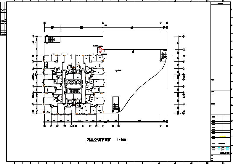 最新的大型地源热泵空调全套设计CAD图下载（标注详细）