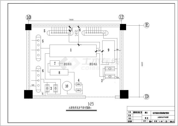 最新的综合办公楼地源热泵空调暖通CAD设计图-图二
