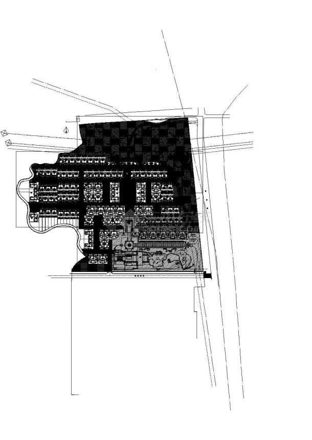 [北京]大型住宅楼小区园建及绿化工程概算书(附全套图纸及效果图)-图一