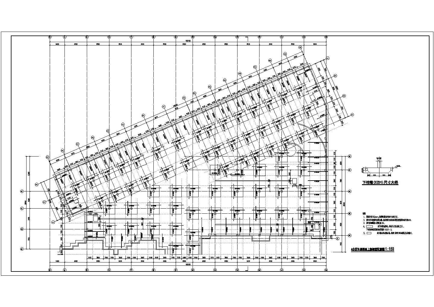 某大型地下车库全套结构设计施工图纸