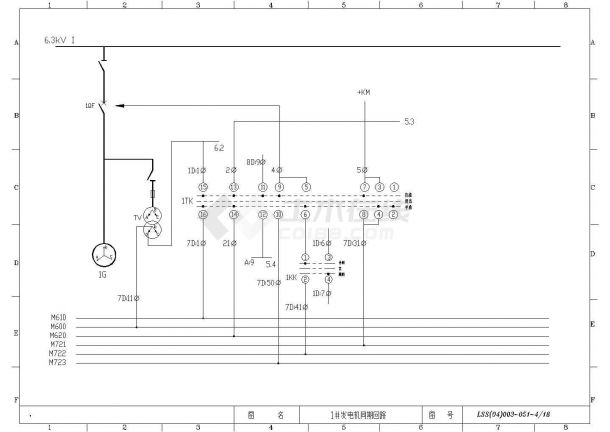 某地区水电站综合自动化系统工程同期CAD设计图纸-图二