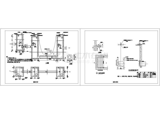 道路倒虹井工程设计套图-图一