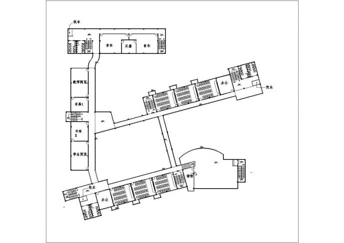 某地区18班小学建筑CAD设计图纸_图1