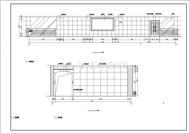 浙江省某城镇宾馆CAD建筑设计图纸-图二