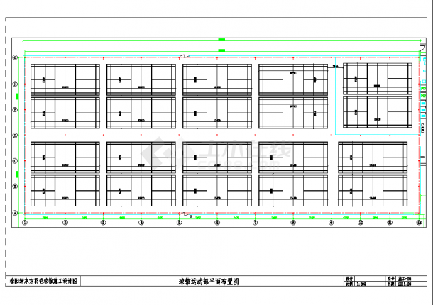 3000平方米轻钢结构羽毛球馆建筑设计施工图-图二