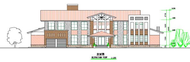 二层独立别墅建筑方案设计图，含别墅方案效果图-图一