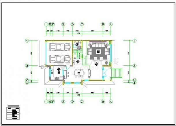 精品别墅装修全套设计CAD图纸（共44张图）-图二